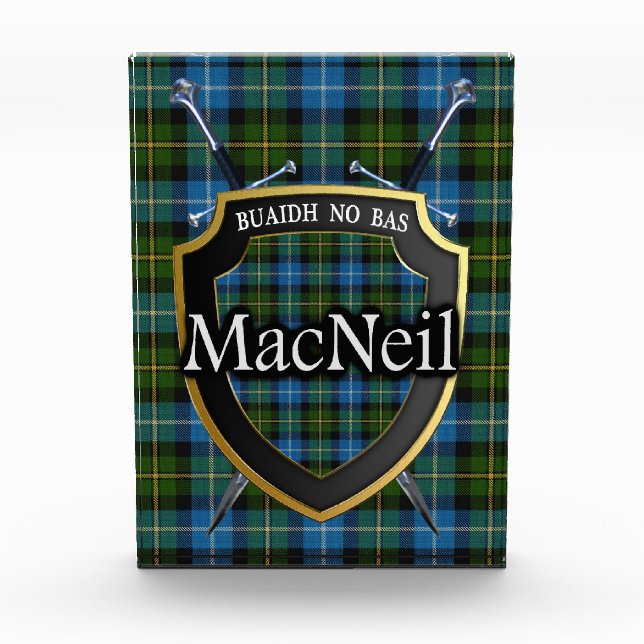 Bloc Photo Clan écossais MacNeil Tartan (Devant)