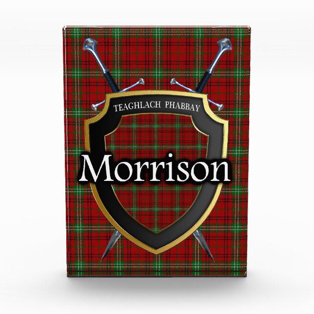Bloc Photo Clan écossais Morrison Tartan (Devant)