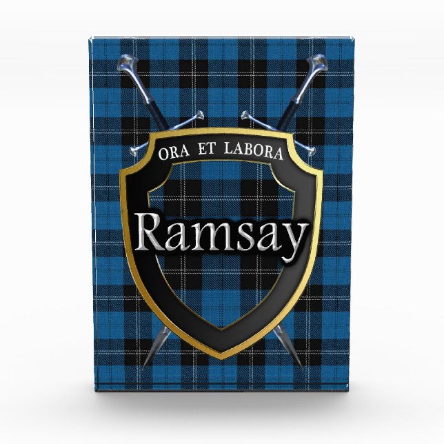 Bloc Photo Clan écossais Ramsay Tartan (Devant)