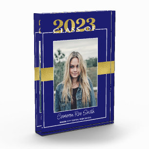 Bloc Photo Classe de 2023 Gardiens de la Graduation Bleu et O