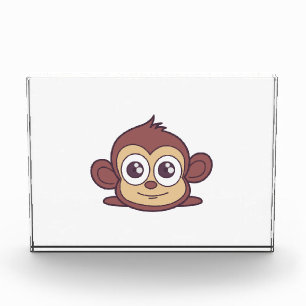 Bloc Photo Clipart de singe mignon