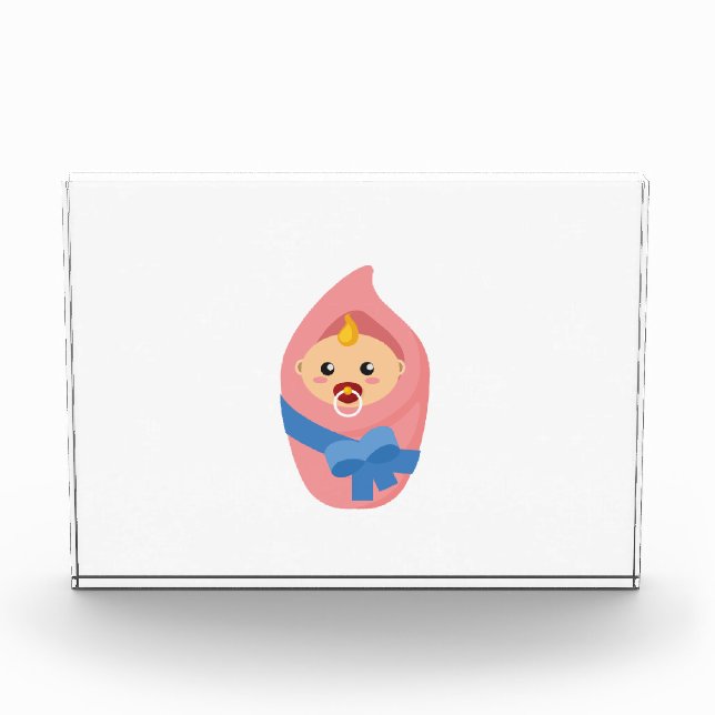 Bloc Photo Clipart nouveau-né de bébé (Devant)