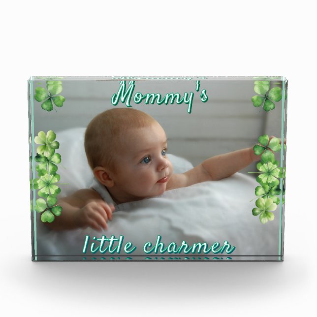 Bloc Photo Clover Green Maman's Little Charmer boîte cadeau (Devant)