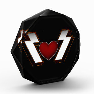 Bloc Photo Coeur métallique lourd