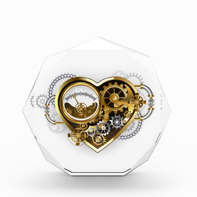 Bloc Photo Coeur vapeur avec un manomètre (Devant)