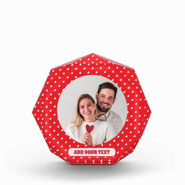 Bloc Photo Cœurs Joyuse Saint-Valentin Moderne Motif D'Amour (Devant)