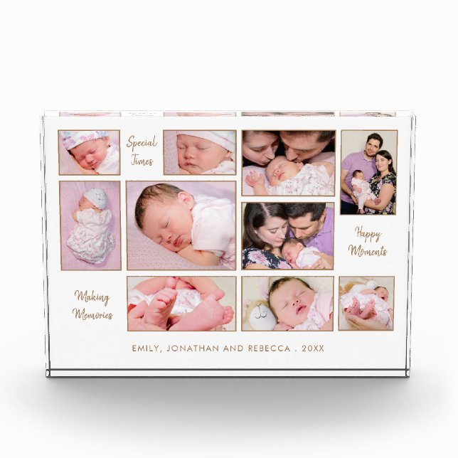 Bloc Photo Collage Citations Motivationnelles Noms Année 10 (Devant)