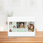 Bloc Photo Collage de monnaie moderne photo papa meilleur cad<br><div class="desc">Modern Mint Collage Photo Dad Best Gift est un cadeau unique et personnalisé qui est parfait pour toute occasion comme la Fête des pères, les anniversaires, ou toute autre journée spéciale qui honore les pères. Ce cadeau est conçu pour présenter les moments et les souvenirs spéciaux que vous avez partagés...</div>