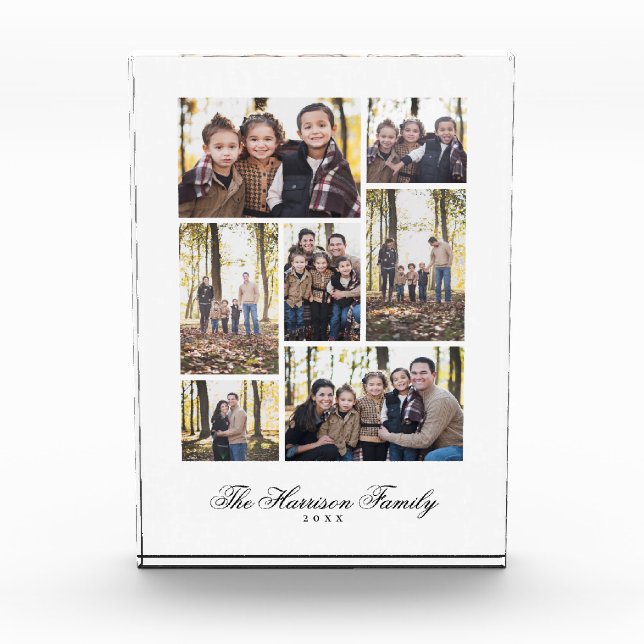 Bloc Photo Collage de photos de famille (Devant)