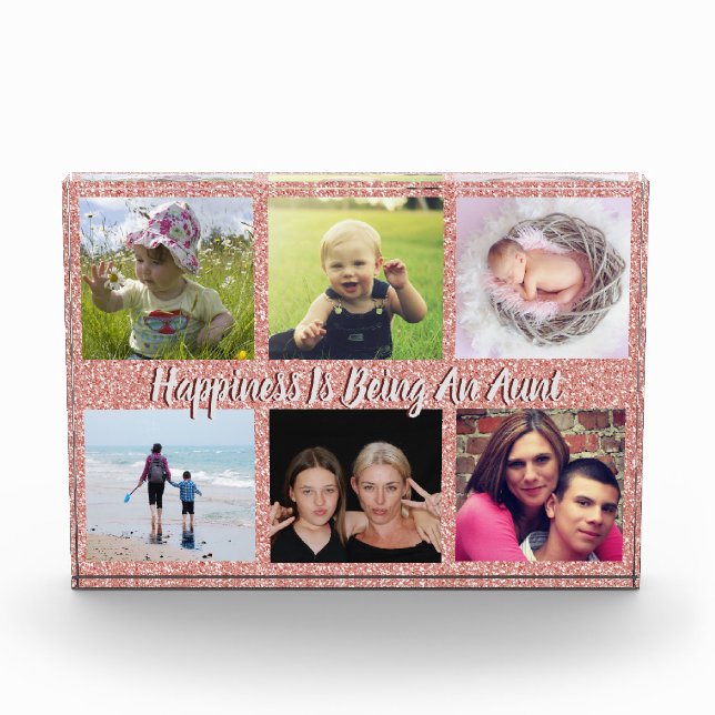 Bloc Photo Collage De Tantes De Famille Moderne Avec 6 Photos (Devant)