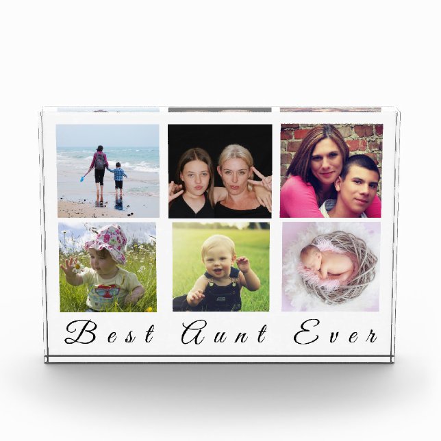 Bloc Photo Collage Familial Moderne Avec 6 Photos De La Meill (Devant)