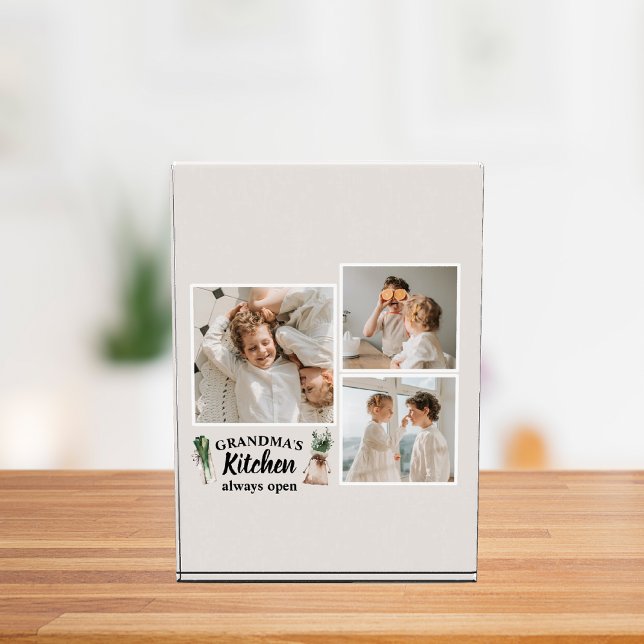 Bloc Photo Collage Photo & Grand-Mère Cuisine Toujours Ouvert (Créateur téléchargé)