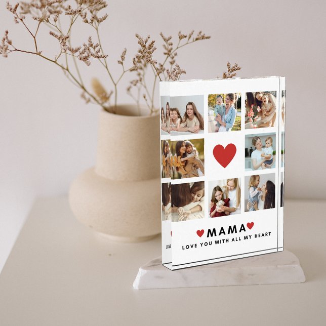 Bloc Photo Collage Photo Maman We Love You Best Mother Cadeau (Créateur téléchargé)