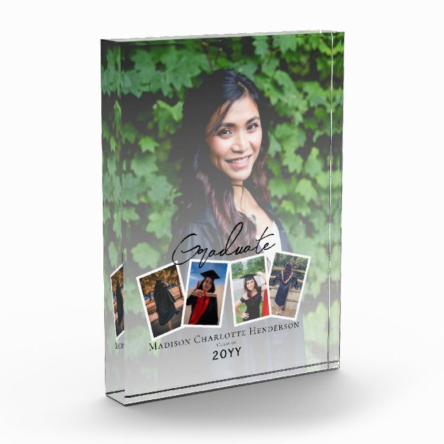 Bloc Photo Collage photo moderne Graduation | BLANCHE (Gauche)