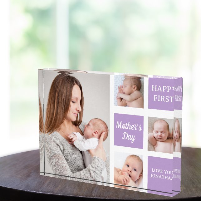 Bloc Photo Collage Photos First Mother's Day (Créateur téléchargé)