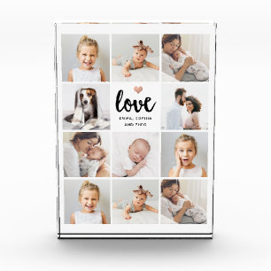 Bloc Photo Collage simple et chic   Amour avec coeur