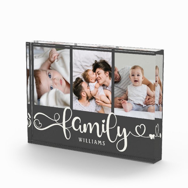 Bloc Photo Collection de script familial moderne Simple Photo (Droite)