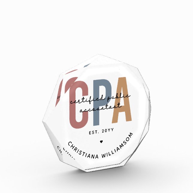 Bloc Photo Comptable Public Certifié CPA Retro (Gauche)