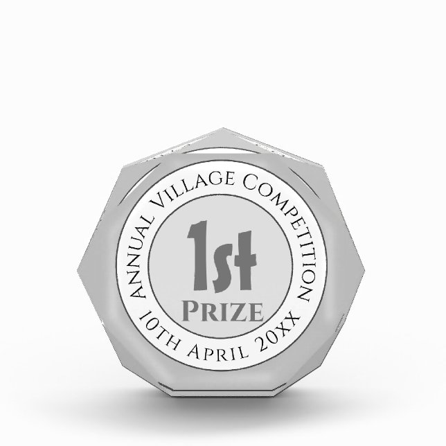 Bloc Photo Concours 1er Prix Trophée (Devant)