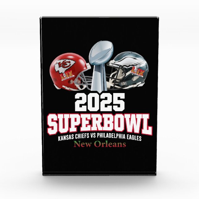Bloc Photo Coupe du Super Bowl 2025 (Devant)