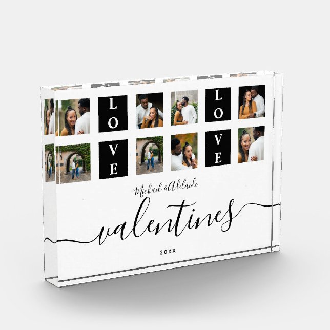 Bloc Photo Couples modernes Photo personnalisée Collage Saint (Gauche)