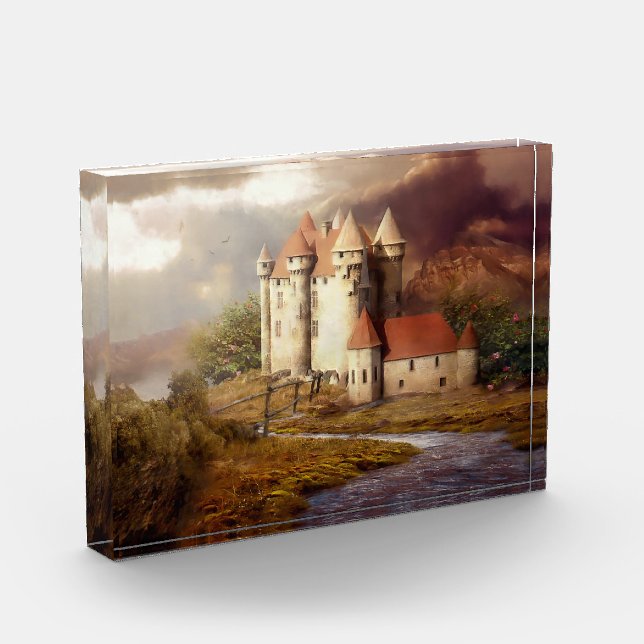Bloc Photo Courte médiévale du château (Gauche)