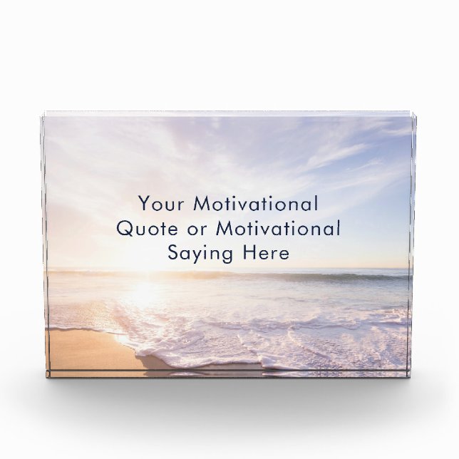 Bloc Photo Create Your Own Inspirational Photo Quote Beach (Devant)