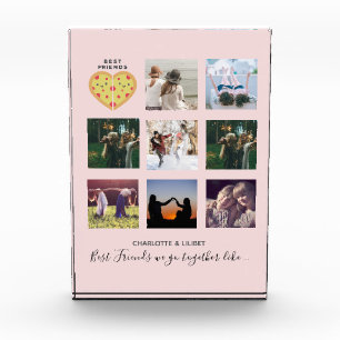 Bloc Photo Créer son propre BFF photo collage de pizza cadeau