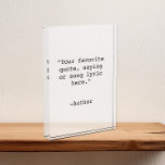 Bloc Photo Créez votre propre devis<br><div class="desc">Créez votre propre devis personnalisé photo bloc décoration maison. Caractéristiques minimaliste typographie de machine à écrire.</div>