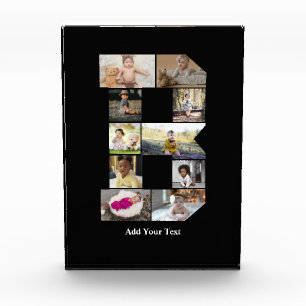 Bloc Photo Créez votre propre lettre B Collage photo