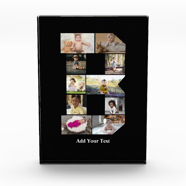 Bloc Photo Créez votre propre lettre B Collage photo (Devant)