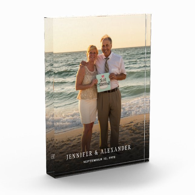 Bloc Photo Créez votre propre mariage de superposition de tex (Gauche)