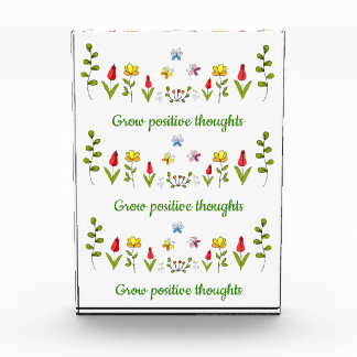 Bloc Photo Cultiver des pensées positives fleurs