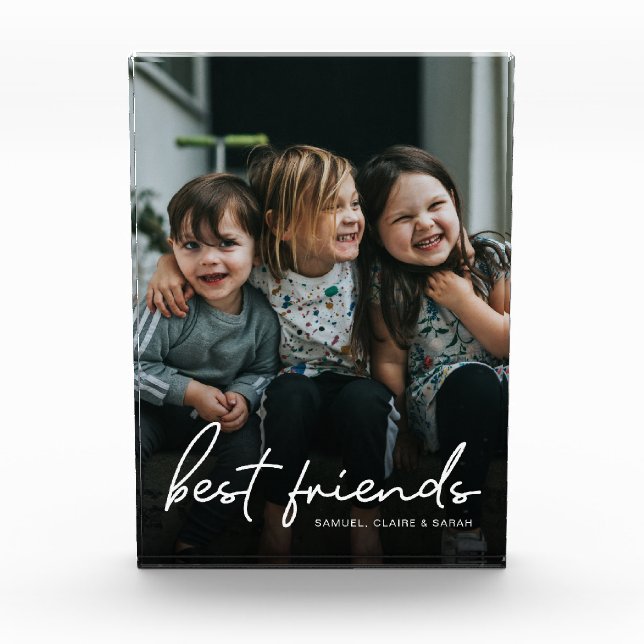 Bloc Photo Custom Best Friends Personalized kids Friendship (Devant)