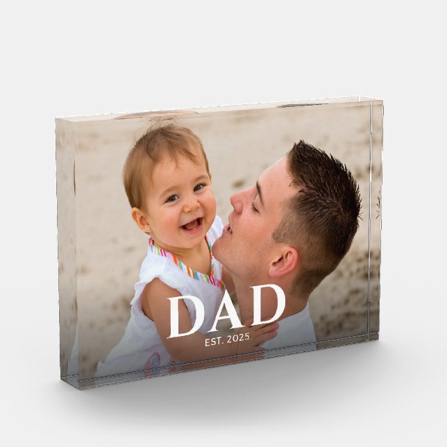 Bloc Photo Custom Dad Established Modern Photo (Gauche)