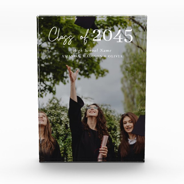 Bloc Photo Custom Graduation Farewell Gift Photo Block (Devant)