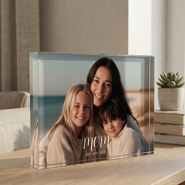 Bloc Photo CustomMom Police Moderne Écrite (Créateur téléchargé)