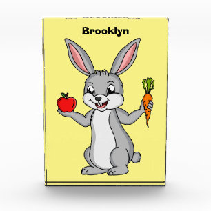 Bloc Photo Cute bunny rabbit with vegetables