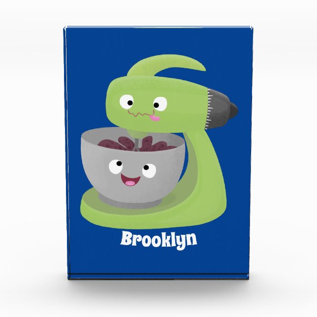 Bloc Photo Cute cake mixer cuisine appareil dessin animé (Devant)