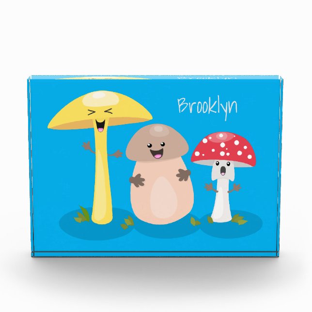 Bloc Photo Cute kawaii champignon champignon toadstool (Devant)
