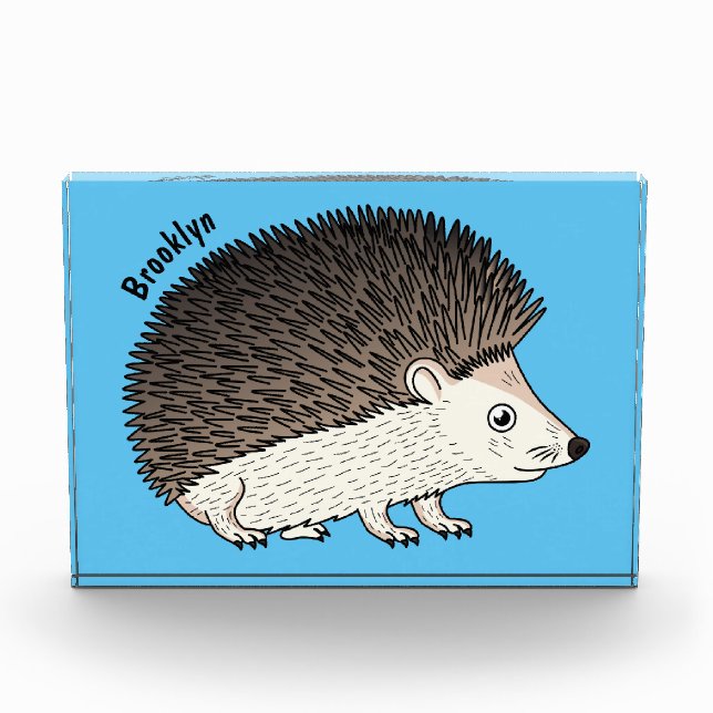 Bloc Photo Cute prickly hedgehog cartoon (Devant)