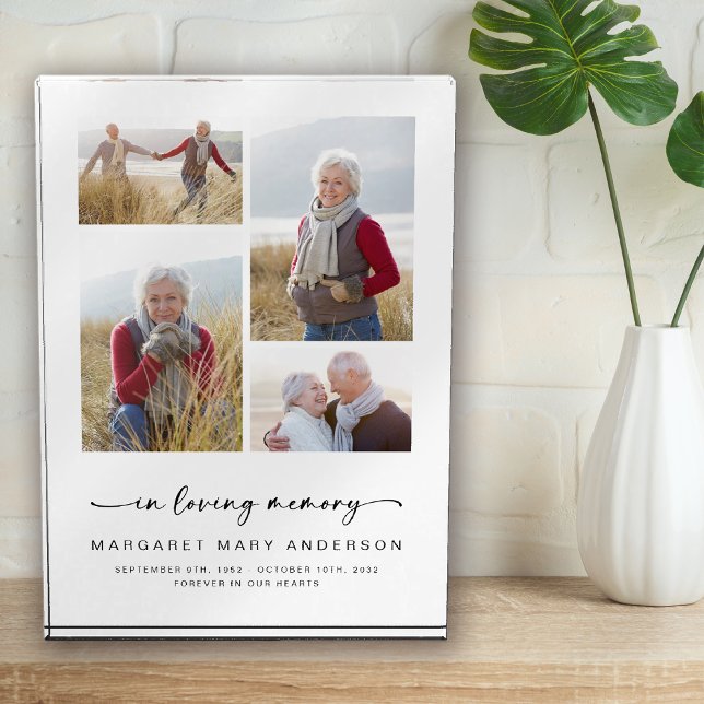 Bloc Photo Dans la mémoire aimante | Quatre photos Sympathie  (Créateur téléchargé)