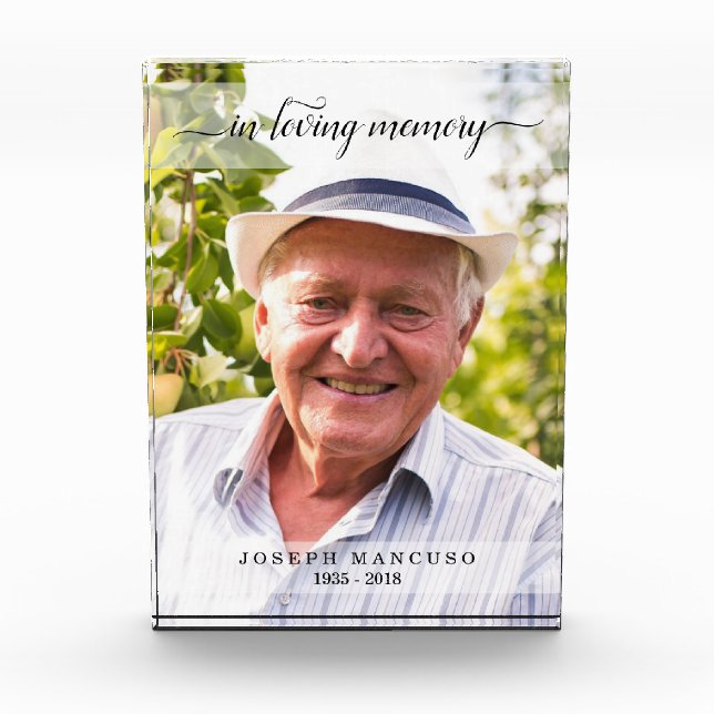 Bloc Photo Dans la sympathie affectueuse d'enterrement de (Devant)