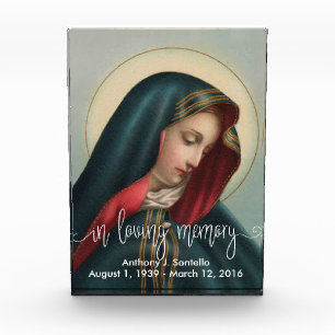 Bloc Photo Dans Vierge Marie douleureux affectueux Overylay