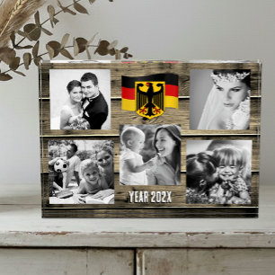 Bloc photo de la famille allemande, drapeau allema