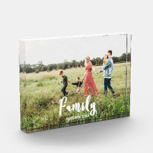 Bloc photo de la famille personnalisée