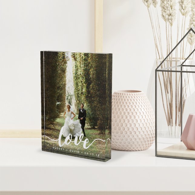 Bloc Photo Découpage de script d'amour | Photo Mariage person (Créateur téléchargé)