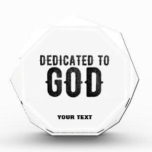 BLOC PHOTO DÉDIÉ À DIEU PERSONNALISABLE COOL TEXTE NOIR