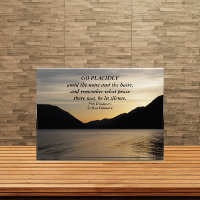 Desiderata Verse Lac Sunset Paysage