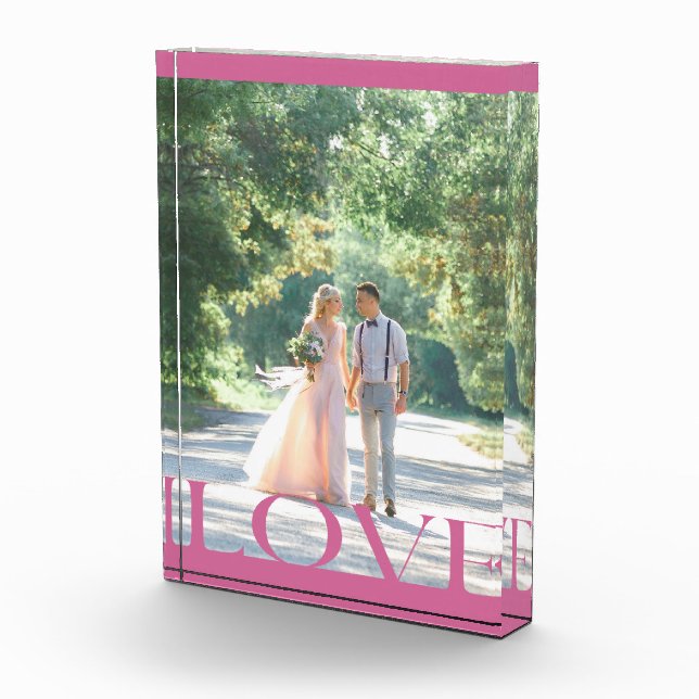 Bloc Photo Design de cadre LOVE typographique (Droite)